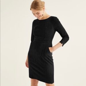 NEW WITH TAGS! Never Worn - Boden Coraline Denim Shift Dress - Black - 8 Petite